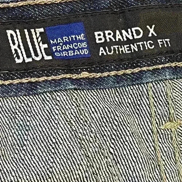 Marithe Francois Girbaud Jeans Mens Size 40 Baggy Wide Leg Vintage Y2K Cargo - Picture 3 of 6